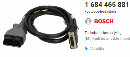 1 684 465 881 BOSCH KTS OBD Kabel KTS590 KTS560