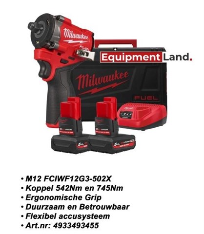 Milwaukee M12 FCIWF12G3-502X slagmoersleutel 1/2