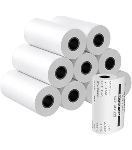 Thermisch papier rol print rol accu tester 10st