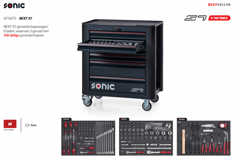 Sonic S7 Next met gereedschap koopje Op=Op