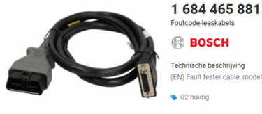 1 684 465 881 BOSCH KTS OBD Kabel KTS590 KTS560