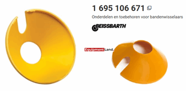 Kegelbeschermings 221348 voor wielen, ijzerloze as