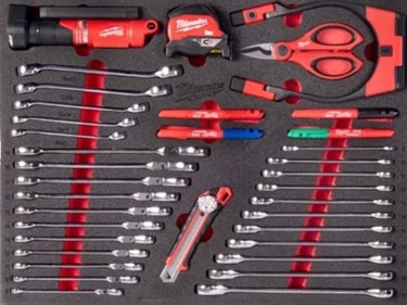 TOOLGUARD gevulde gereedschapswagen 337-dlg grijs