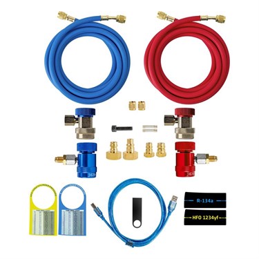 Aircomachine R134a of 1234yf koudemiddel apparaat
