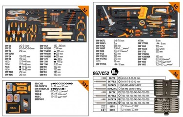 Beta BW 2400 RSC24AXXL-A Gereedschapswagen Gevuld