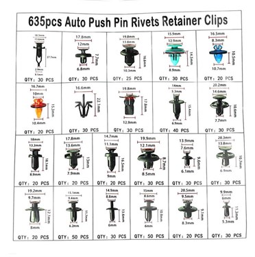 FD-3050 Clips en pluggen voor de auto | 650-delig