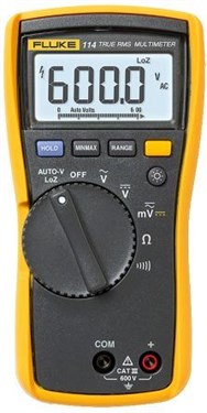 Fluke-114 EUR TRMS multimeter met meetsnoeren