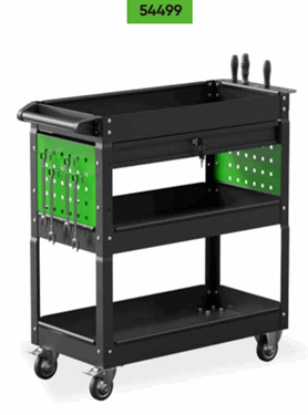 WERKPLAATSWAGEN MET 3 NIVEAUS EN 1 LADE trolley