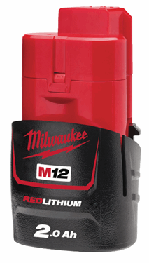 MILWAUKEE M12 B2 ACCU (12 V / 2.0AH REDLITHIUM-ION