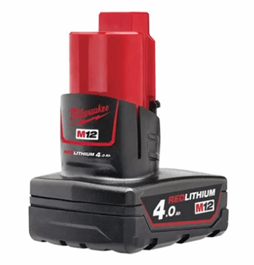 M12 Milwaukee 4,0 AH ACCU