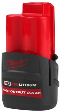 M12 HIGH OUTPUT 2.5 Ah accu
