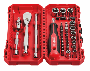 Ratel- en Doppenset 1/4” FOUR FLAT™ 4932498381 38d