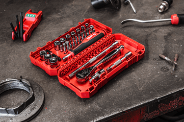 Ratel- en Doppenset 1/4” FOUR FLAT™ 4932498381 38d