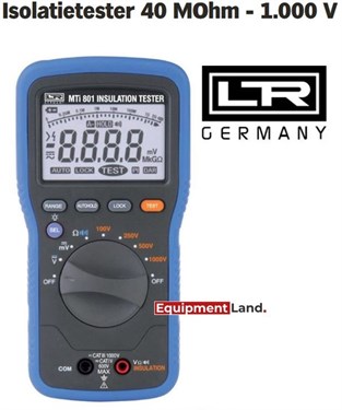 Isolatietester 40 MOhm - 1.000 V Cat III 3en  IV