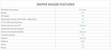 SNIPER WA100 3D Uitlijner