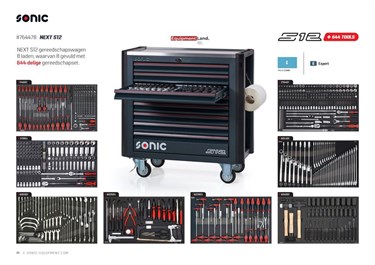 Sonic S12 NEXT S12 gereedschapswagen 644-dlg