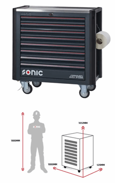 Sonic S12 NEXT gereedschapswagen gevuld 497 delig