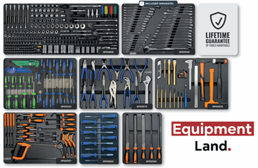 SP Tools gereedschap wagen kar 400dl gevuld